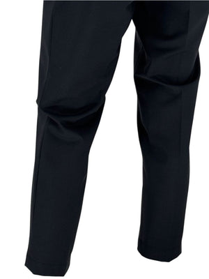 Brunello Cucinelli Charcoal Wool-Blend Trousers with Monili Detail – Size IT 46 (FR 42 / US 10 / DE 40)