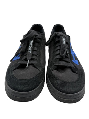Off-White 2.0 Low Top Sneakers in Black & Blue Suede – Men’s Size 42 EU