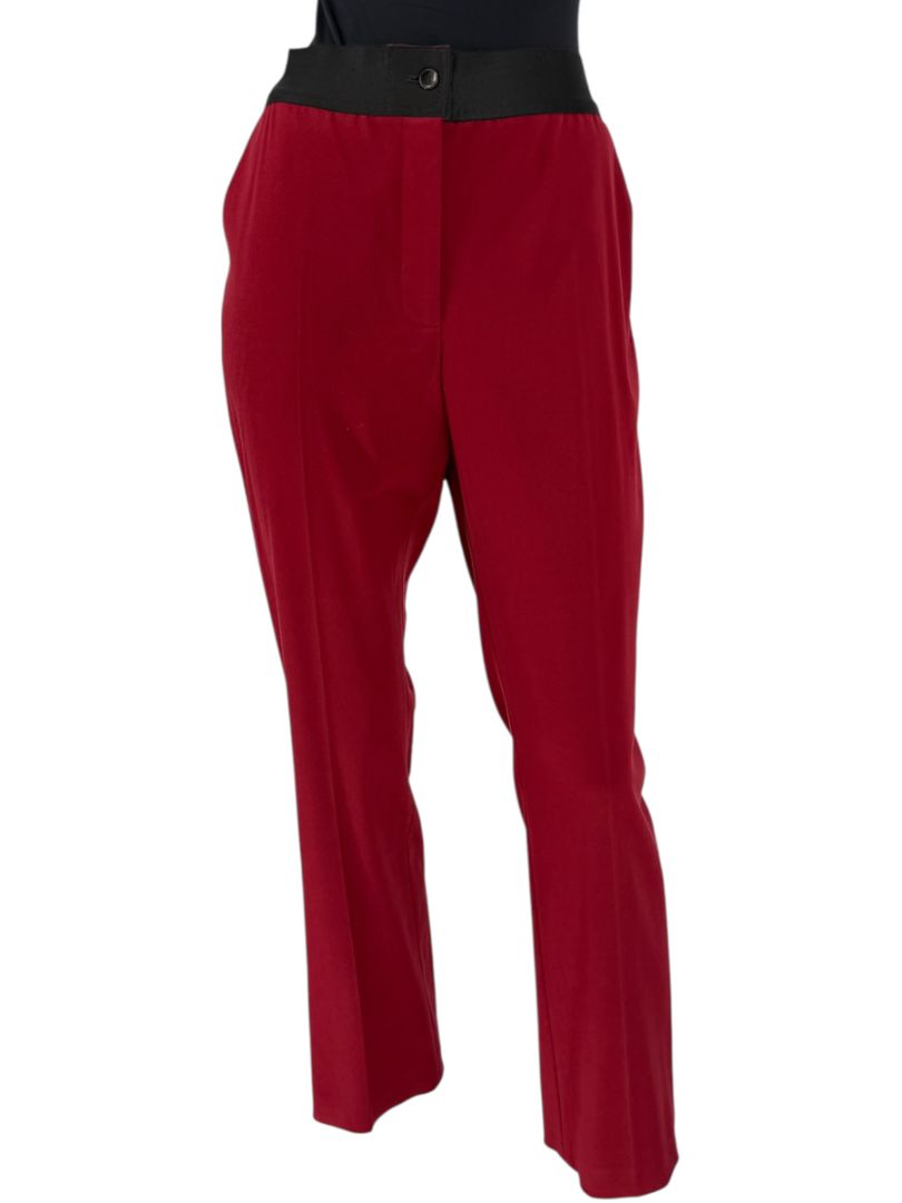 Akris Red Viscose Blend Pants – Size 10