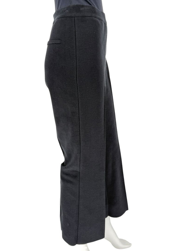 High Sport Black Cotton-Blend Kick Cropped Pants – Size L- NWT