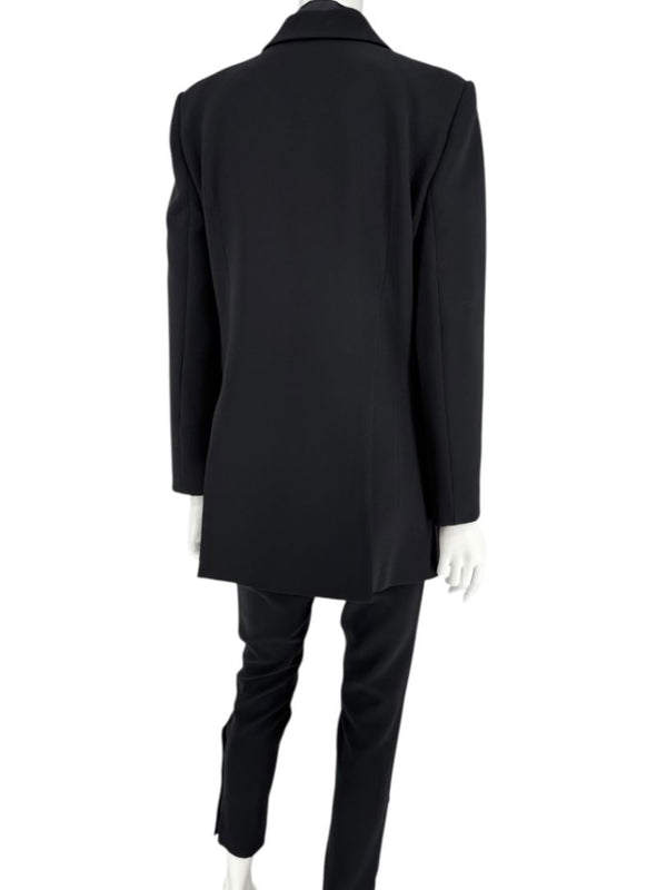 Altuzarra Black Satin-Lapel Tuxedo Blazer & Pants Set – Size IT 44 (US 10