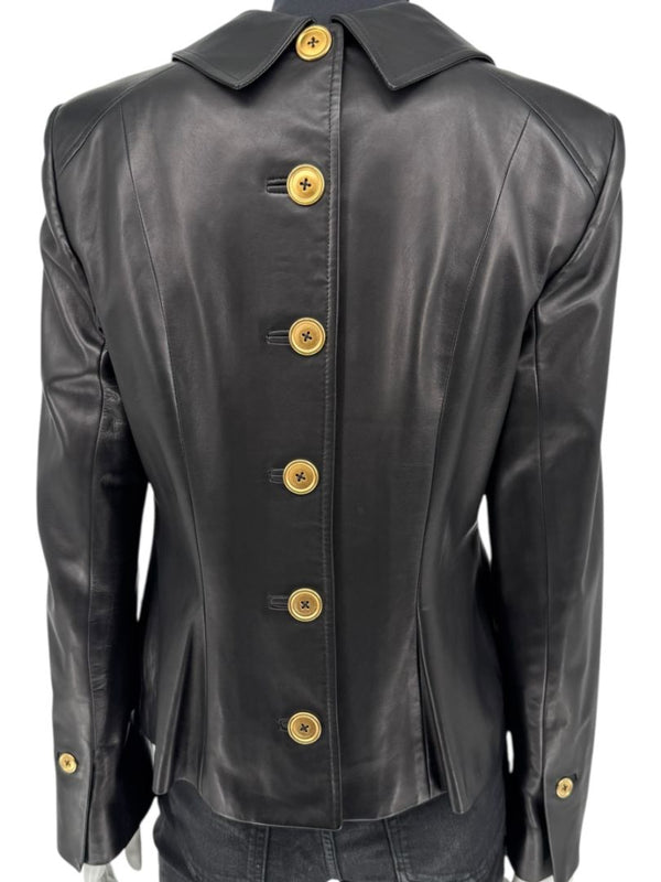 David Rodriguez Black Lambskin Leather Jacket – Pristine New With Tags