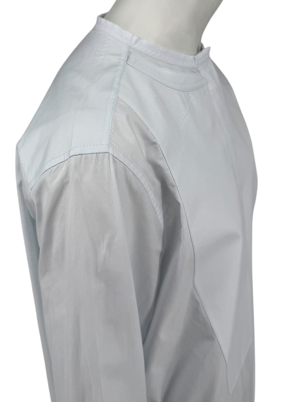 Celine Clean-Line Pale Blue Cotton Shirt with Concealed Placket – FR 42