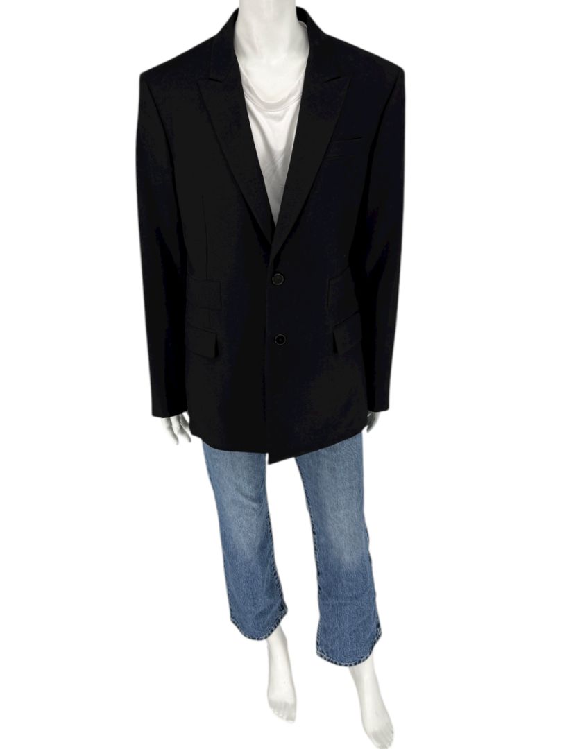 Givenchy Paris Men’s Black Wool Blazer – Size EU 52 - Made in Italy – New with Tags