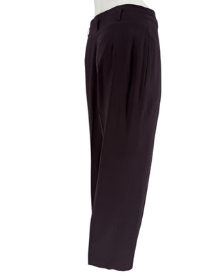 Ron Leal Aubergine Wool-Blend Two-Piece Set – Size 12