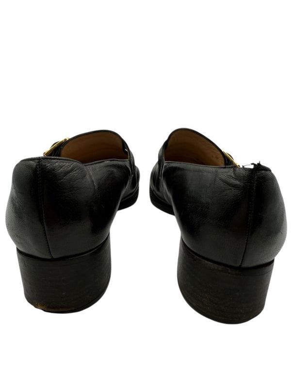 CHANEL CC Leather Buckle Shoes – Size 40 – Black