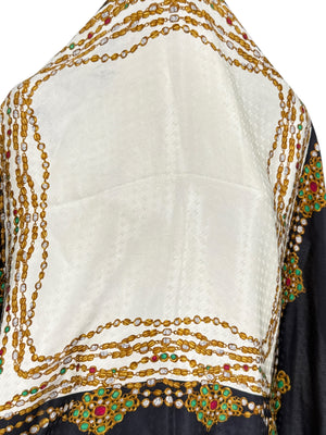 Chanel Vintage Jewel Motif Silk Scarf with