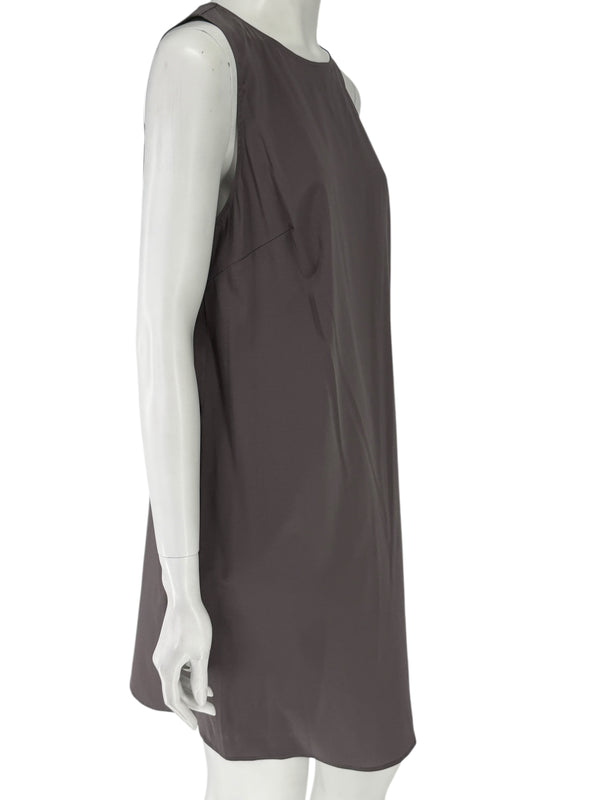 Pamella Roland Charcoal Gray Silk Slip - XL