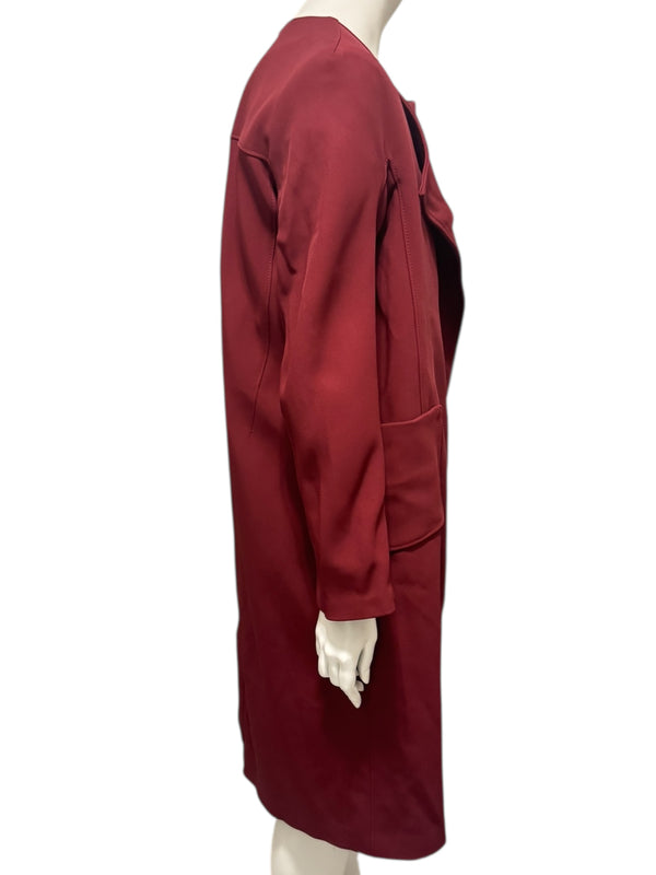 Pamella Roland Red Tailored Dress &amp; Jacket Set – L