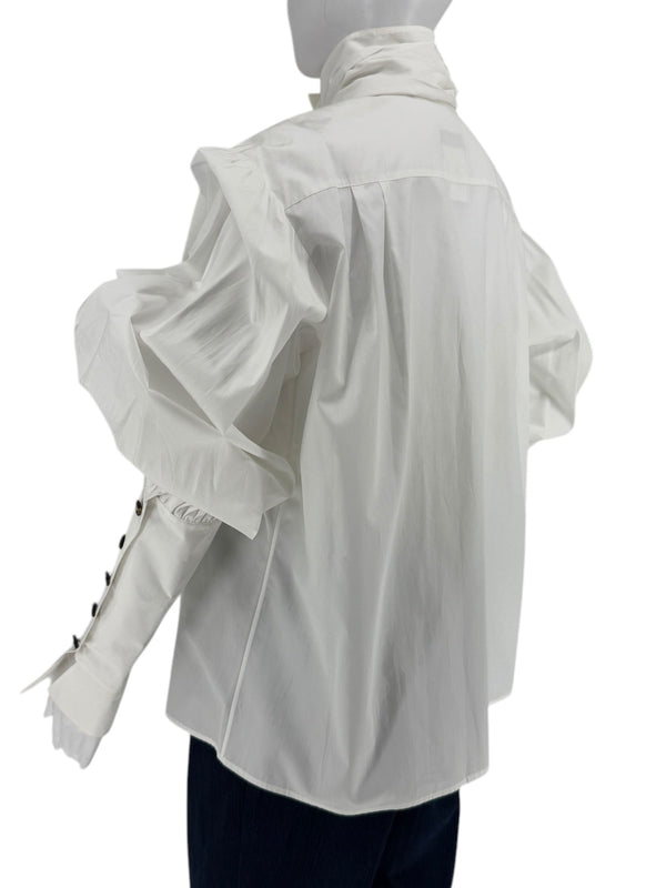 Chanel Pre Fall 2013 "Edinburgh Collection" Bow Poplin Shirt