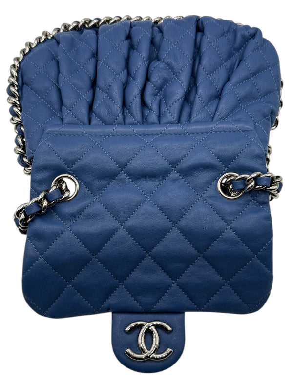 Chanel Cruise 2012 Chain Around Small Crossbody Bag - Blue