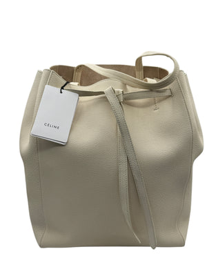 Celine Chalk Soft-Grained Calfskin Cabas Phantom Tote