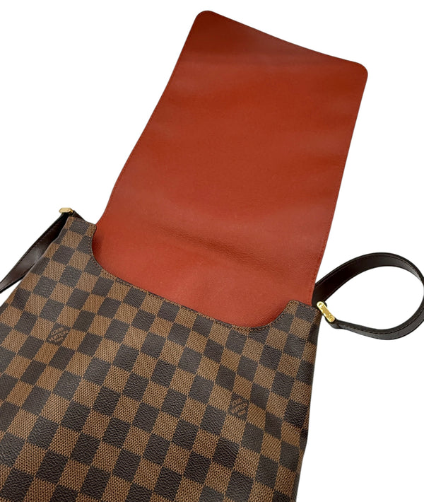 LOUIS VUITTON Musette Salsa GM Damier Ebene Crossbody Bag