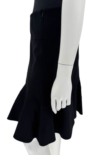 Akris Punto Ruffle Embellishment Knee-Length Skirt - Size 8