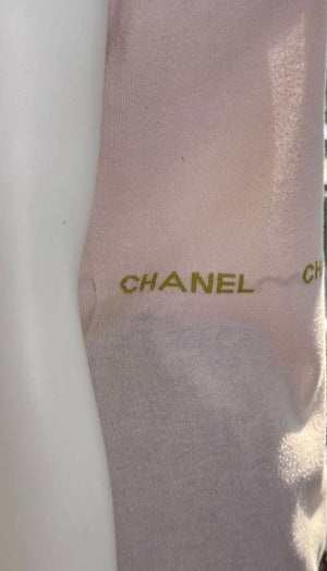 Chanel Pale Pink Cotton Logo Tank – Size FR 44 (US 10/12)