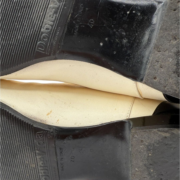 Chanel Two-Tone Calf Leather Mid-Calf Boots – Size 40