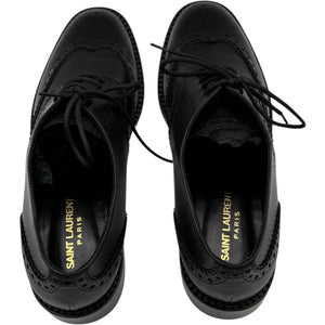 Saint Laurent Classic Wingtip Brogue Lace-Up Oxfords – Size 40 (Men's)