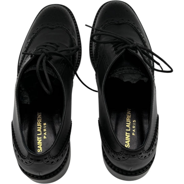 Saint Laurent Classic Wingtip Brogue Lace-Up Oxfords – Size 40 (Men's)