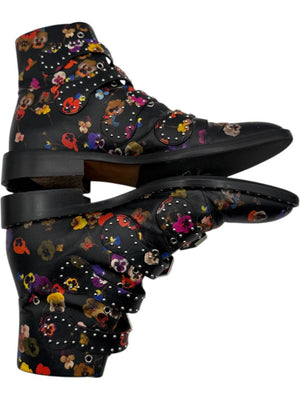 Givenchy Floral Studded Buckle Boots – Size 40