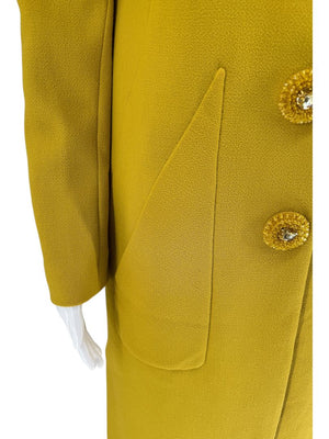 Pamella Roland Embellished Button Longline Jacket