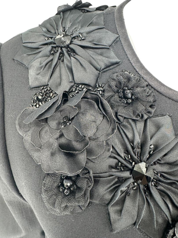 Pamella Roland Embellished Collar Longline Jacket - Large