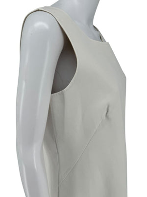 Akris Ivory Sleeveless Shift Dress - US 10