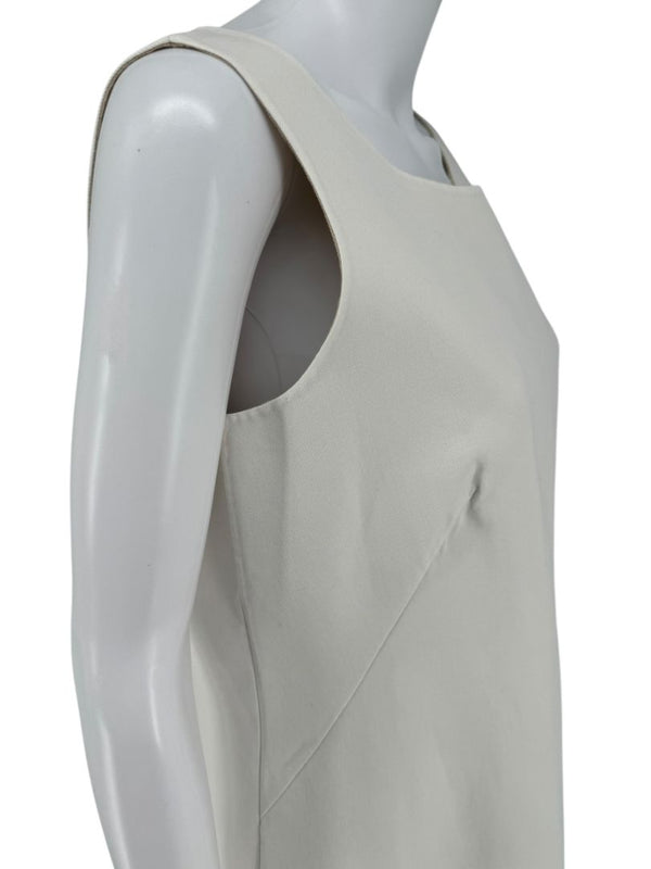 Akris Ivory Sleeveless Shift Dress - US 10