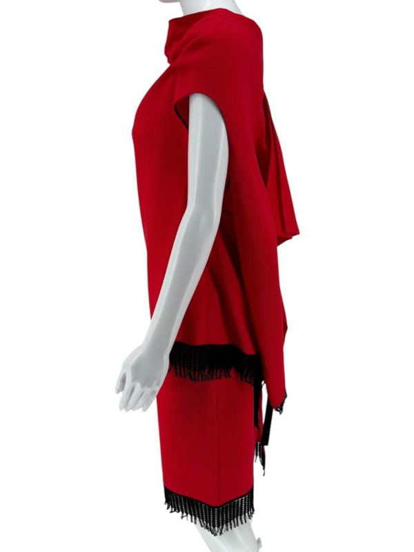 Roland Mouret x Saks Fifth Avenue Limited Edition Draped Top & Skirt Set - L