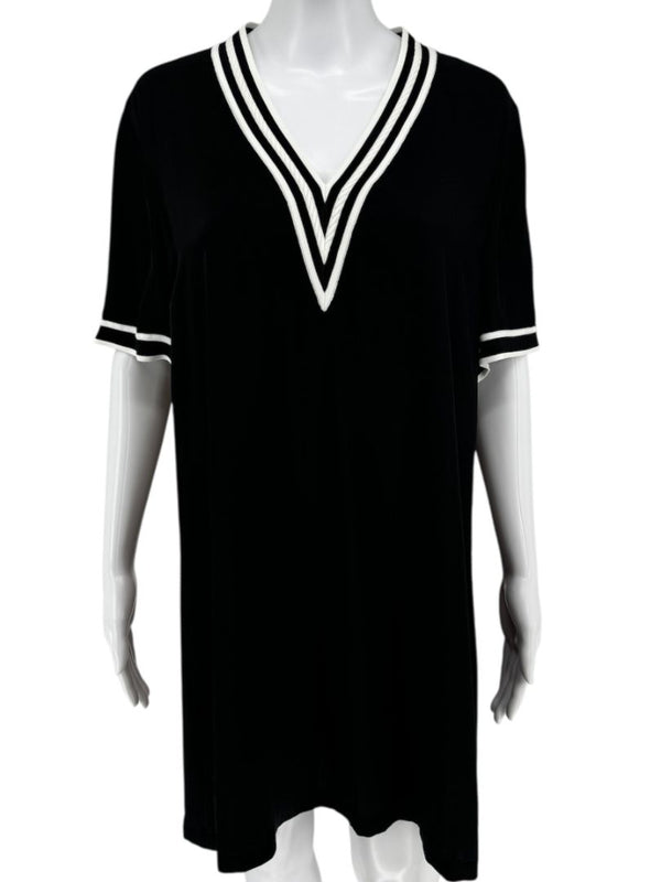 Rag & Bone V-Neck Tunic Dress with Contrast Trim - Size M