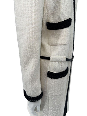 Chanel Fall 2000 Iconic Runway Coat/Dress with Patent Belt - Size 42