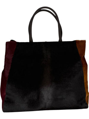 Fendi 2Jours Large Pony Hair Tote – Tricolor Calf Hair & Leather