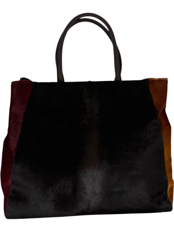 Fendi 2Jours Large Pony Hair Tote – Tricolor Calf Hair & Leather