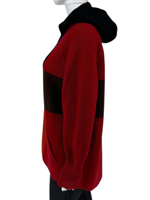 Akris Cashmere Colorblock Zip Hoodie - Size US 10