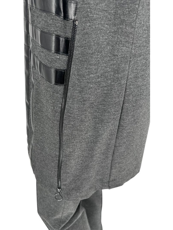 Akris Punto Charcoal Grey Sleeveless Tunic & Tapered Pants Set – Size 10