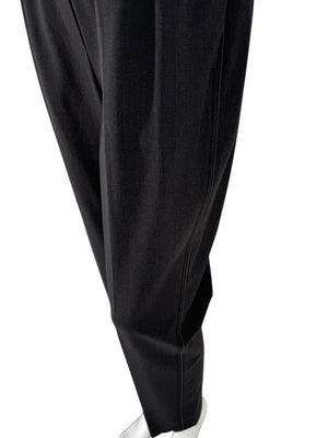 Brunello Cucinelli Charcoal Wool-Blend Elastic Waist Trousers – Size 8