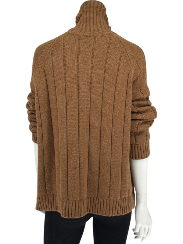 Loro Piana Baby Cashmere Ribbed Turtleneck Sweater – Size M