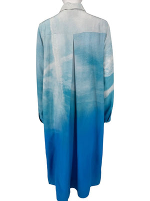 A-K-R-I-S- Cloud Print Silk Tunic Dress – Size 10