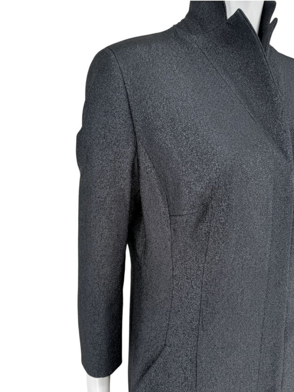 Akris for Bergdorf Goodman Shimmering Metallic Coat Dress – US 12 / FR 44 / DE 42