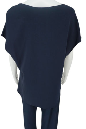 The Row Navy Cap-Sleeve Top & Pull-On Pant Set – Size Small