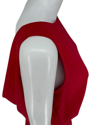 Moschino Cheap and Chic Red Drape-Back Mini Dress – Size 8 (IT 42)