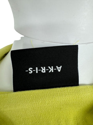 A-K-R-I-S- Lime Snap-Front Polo Dress - Size 10