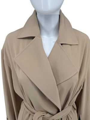 Victoria Beckham Camel Belted Trench Coat – Size US 6 / UK 10 / FR 38 / IT 42