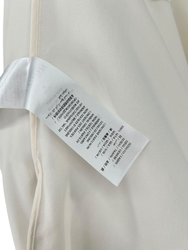 Alexander McQueen Ivory Silk Ruffle Blouse – Size IT 42