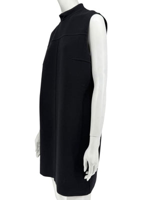 Michael Kors Collection Black Sleeveless Wool-Blend Shift Dress – Size 8