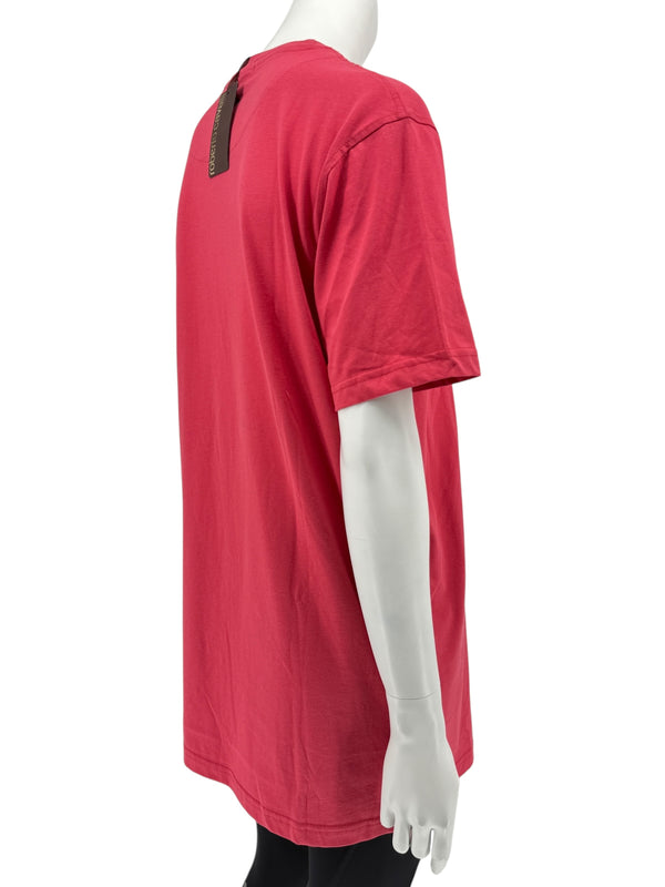 Roberto Cavalli Red Graphic Snake Logo T-Shirt – Size XXL