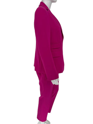 Akris Punto Fuchsia Blazer & Tapered Pant Suit Set – Size 12