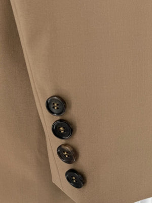 MaxMara Camel Virgin Wool Blazer & Pants Set – Jacket Size 10, Pants Size 14