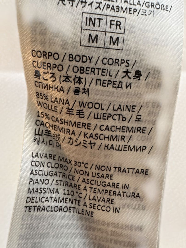 Eleventy Ivory Wool & Cashmere Crewneck Sweater – Size M