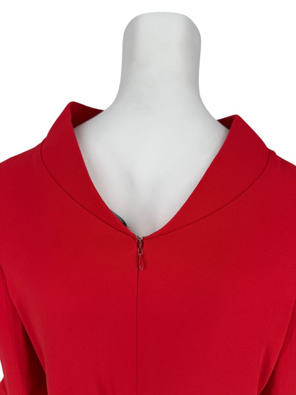 Brandon Maxwell Red Shift Dress – Size 10