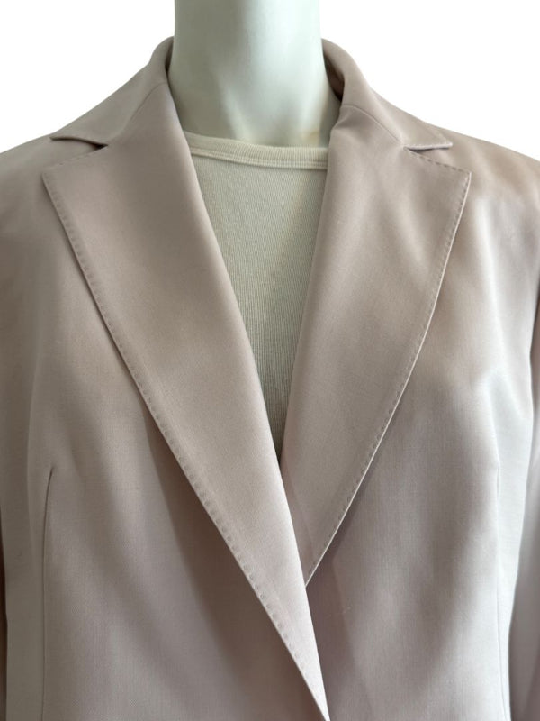 Akris Miles Blazer in Lily Pink Virgin Wool, Size 10 (IT 46) – NWT